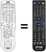 Replacement remote control JVC RX884R
