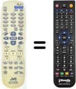Replacement remote control JVC XV-N5