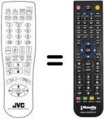 Replacement remote control JVC XV521BK