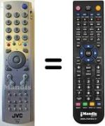 Replacement remote control JVC LT17E31SUG