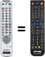 Replacement remote control Sony SLV-SE830B