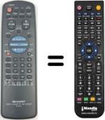 Replacement remote control RRMCG0076AJ