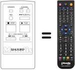 Replacement remote control Sharp RRMCG0084GESA