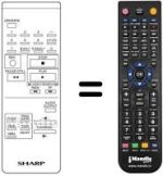 Replacement remote control Sharp RRMCG0230GESA