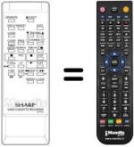 Replacement remote control Sharp RRMCG0610GESA