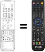 Replacement remote control Sharp 72AS18SN