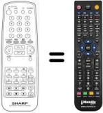 Replacement remote control Sharp 81EF19E
