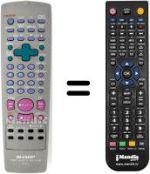 Replacement remote control Sharp VC-M301SM
