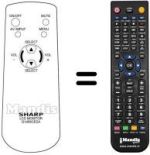 Replacement remote control Sharp LC150M2E