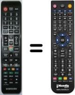 Replacement remote control Samsung LE27T51BXXEU