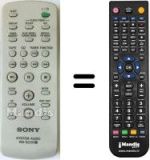 Replacement remote control Sony HCD-EC50