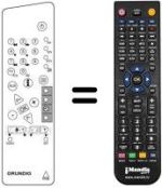 Replacement remote control Grundig E63-911I DTV