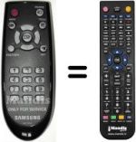 Replacement remote control Samsung LE37A567P2W/XXE