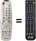 Replacement remote control Samsung LE40R51BX/XEU