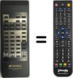 Replacement remote control Sansui RS-1520