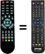 Replacement remote control Scott TVX156