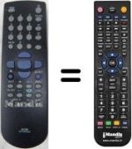 Replacement remote control Seg VCR5361