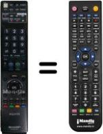 Replacement remote control Sharp LC46LE814E