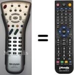 Replacement remote control Sharp LC32P55E