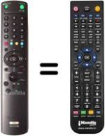 Replacement remote control Sony KZ-42TS1E