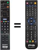 Replacement remote control Sony KDL-40V4000LCD