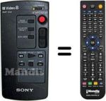 Replacement remote control Sony RMT-502
