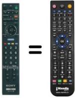 Replacement remote control Sony KDL-26V4710