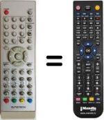 Replacement remote control Sunstech TL-X2252D