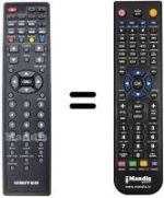 Replacement remote control United TVD9154