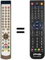 Replacement remote control Lenoir M4FL42B7985