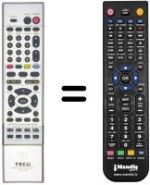 Replacement remote control Teco TL3210FMR