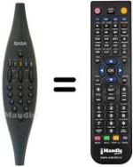 Replacement remote control Saba T6308