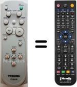 Replacement remote control Toshiba TLP-T70M