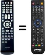 Replacement remote control Toshiba 32CV100U