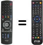 Replacement remote control Toshiba 23306326