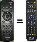 Replacement remote control Toshiba CT-90316
