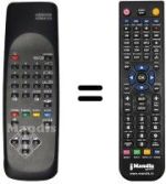 Replacement remote control Toshiba TW14R21S