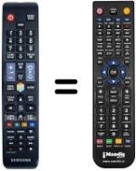 Replacement remote control Samsung UE40ES6200