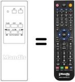 Replacement remote control REMCON784