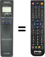 Replacement remote control Panasonic NV-J40