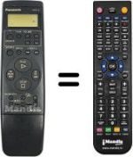 Replacement remote control Panasonic NV-SD44