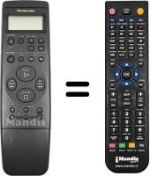 Replacement remote control Panasonic NV-HD610