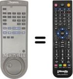 Replacement remote control Panasonic VEQ1209