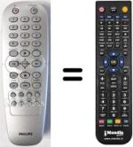 Replacement remote control Philips VR750