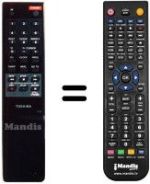 Replacement remote control Toshiba V121S