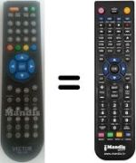 Replacement remote control VEC-19C