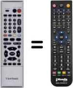 Replacement remote control Viewsonic N4060W