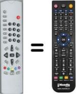 Replacement remote control United UTV4121XNSL SILVER