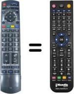 Replacement remote control Panasonic TH-37PX70BA