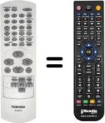 Replacement remote control Toshiba SD-130ESE1